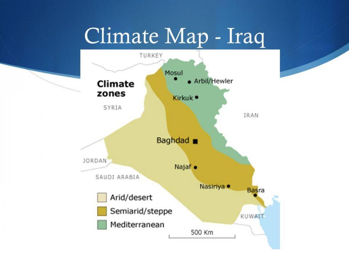 Karta över Irak klimat