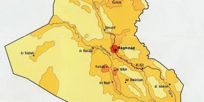 Karta över Irak befolkningen