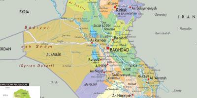 Irak städer karta