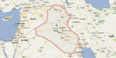 Karta över Irak